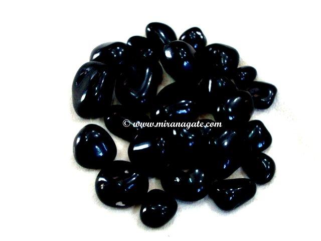 Manufacturers Exporters and Wholesale Suppliers of Black Onyx Tumbled Khambhat Gujarat
